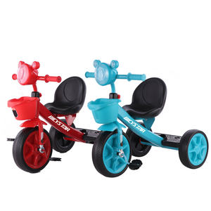 Tres ruedas bebe niños triciclo de 3 ruedas escuter plastico para niños de 2a 5 anos de ruedas de goma - Product Image 3