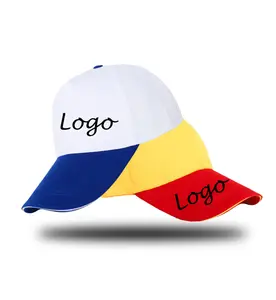 Оптовая продажа на заказ бейсбольные шапки унисекс, два цвета в ассортименте, самый дешевый дышащие 5-панельных головных уборов бейсбольная кепка для мужчин и женщин