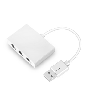 Carte son externe USB, adaptateur <span class=keywords><strong>audio</strong></span> USB avec interface microphone et <span class=keywords><strong>casque</strong></span> pour ordinateur portable et PC - Product Image 2