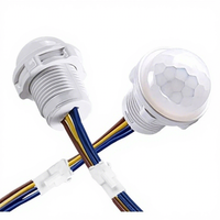Detektor Gerakan Luar Ruangan Lampu Inframerah Dalam Ruangan Saklar Pencahayaan Sensor Tubuh Manusia Otomatis Rumah Ac110-240v LED Lemari