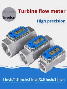 K24 Aço inoxidável Digital Turbina Flow Meter para Metanol Alumínio Liga Electronic Liquid Flow Sensor - Product Image 6