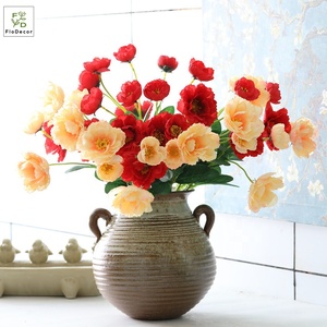 Flor de amapola de plástico de seda Artificial, barata, decoración para el hogar, <span class=keywords><strong>flores</strong></span> decorativas para boda - Product Image 5