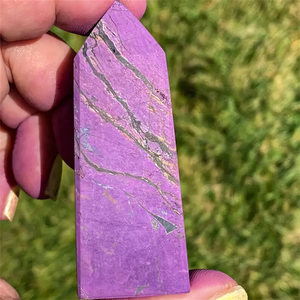 Pilar de Cristal de Purpurita Natural y Calcita Púrpura al por Mayor, Piedras Preciosas Curativas, Torre para Decoración del Hogar - Product Image 5