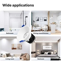 Spot encastré LED dimmable pour plafond, lampe de plafond en aluminium, lumière LED COB 12W 220-240V pour maison, bureau, magasin, hôtel, travaux d'ingénierie
