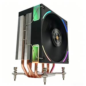 ชุดระบายความร้อนซีพียูขนาด 120 มม. 4 ฮีทไปป์ พัดลม ARGB PWM เงียบ <span class=keywords><strong>ซิงค์</strong></span> RGB สำหรับ Intel LGA1700/1851 AMD AM4 AM5 สำหรับพีซีเกมมิ่ง - Product Image 4