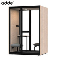Cabine de travail insonorisée modulaire pour 2 personnes, bureau, salle de réunion, cabine téléphonique en bois