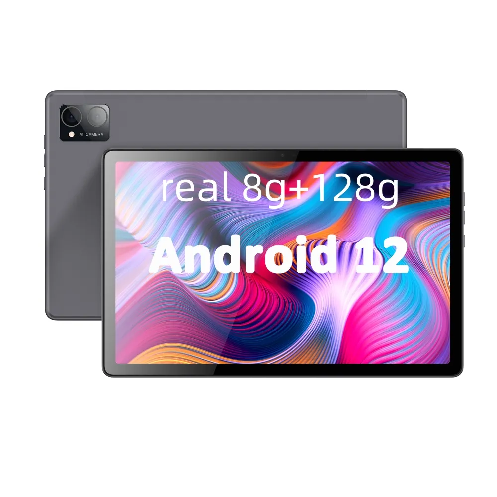 Novo Tablet Android 12 de 10 polegadas com 8GB RAM + 128GB de armazenamento tela 2K 4G SIM de alta resolução 8-Core USB tipo C GSM Network