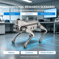 Robot quadrupède L1 EDU Pro avec carte 100TOPS, caméra de profondeur LiDAR, 15 kg, 43,2 V pour laboratoire universitaire et développement de l'IA ZY