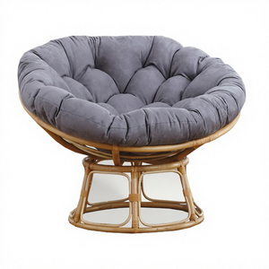 Housse de coussin ronde en mousse rembourrée et tricotée pour chaise Papasan, idéale pour l'extérieur et l'hôtellerie - Product Image 4