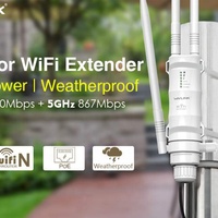 Punto de Acceso Exterior de Doble Banda Wavlink WN572HP3 AC1200, Extensor WiFi Exterior Wavlink WL-WN572HP3 de Alta Potencia 2.4GHz + 5GHz