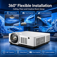Projecteur laser 3LCD 6000 lumens à courte focale 0,44:1 WUXGA pour salle de projection immersive