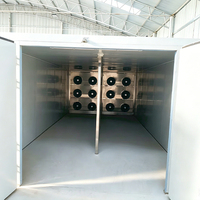 Industriële droogmachine met kleurstalen geïsoleerde kast en warmtepomp voor de verwerking van fruit en groenten