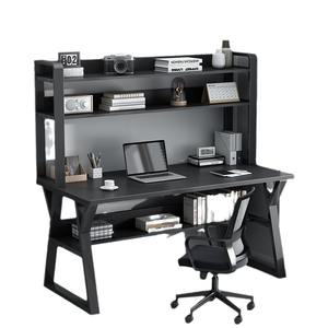 Escritorio de Computadora Moderno y Minimalista con Estantería Integrada, Mesa para Oficina en Casa, Dormitorio o Espacio de Trabajo, Tablero Artificial - Product Image 4