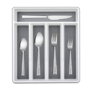 Organizador de Cubiertos y Utensilios de Cocina con 5 Compartimentos, Bandeja para Cubiertos, Organizador de Cajones para Cucharas, Tenedores y Cuchillos, Venta al por Mayor - Product Image 1