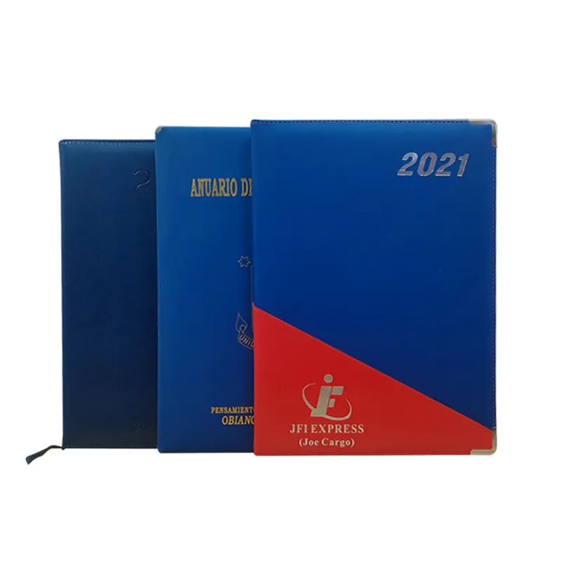 Hot sale custom pu leather agenda calendar 2024 agendas a4 a5 a6 2025 agenda