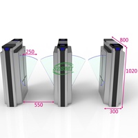 Puerta Abatible Automática de Control de Acceso para la Seguridad de Edificios de Oficinas