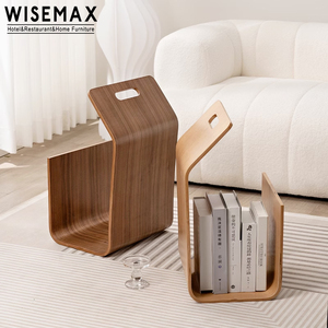 WISEMAX Designer <span class=keywords><strong>di</strong></span> mobili moderni in <span class=keywords><strong>legno</strong></span> compensato divano lato tavolino portariviste tavolo da tè <span class=keywords><strong>con</strong></span> log titolare per soggiorno - Product Image 1