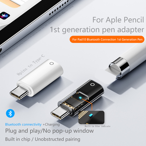 <span class=keywords><strong>Adaptateur</strong></span> OTG 8 broches mâle vers USB-C femelle |   Convertisseur de charge dédié pour <span class=keywords><strong>Apple</strong></span> <span class=keywords><strong>Pencil</strong></span> et appareils mobiles de 1ère génération - Product Image 2