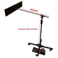 Outil universel professionnel de réparation de bosses de voiture en acier inoxydable, avec support de roue et lumière de nivellement LED pour phares, réglable en 6 couleurs