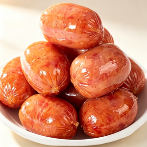 Mini-saucisses au porc fourrées au fromage, texture moelleuse, salées, prêtes à consommer, en sachet individuel, vente en gros, délicieuses, pour <span class=keywords><strong>les</strong></span> moments de plaisir, OEM ODM - Product Image 1