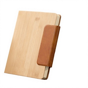 Agenda scolaire en bois A5 exclusif transfrontalier Wenshun, fermeture magnétique, personnalisable, couture à la main, cadeau de bureau professionnel - Product Image 2