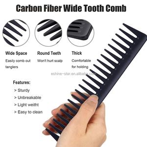 Sisir Anti Kusut Bergigi Lebar Kualitas Tinggi dan Sisir Rambut Plastik Sampo Logo Kustom - Product Image 5