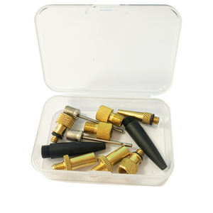 אופני אופניים פליז Presta ורדר צמיג שסתום מתאם ערכת כדור משאבת מחט - Product Image 1