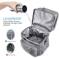 Grand sac isotherme pour pique-nique, 4 personnes, étanche, sac de transport souple, panier de pique-nique en toile de polyester durable et en nylon