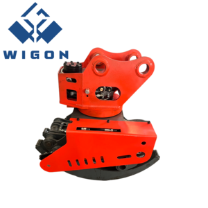 WIGON New Arrival Excavator <b>Hydraulic</b> Grab Saw Tree <b>Cutter</b> Log Cutting Grapple Diameter 400mm - Product Image 1