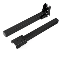 Pied pliant en métal à 90 degrés, longueur de pied de meuble réglable pouvant être personnalisé Support pieds de canapé pieds de Table
