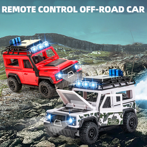 Voiture télécommandée <span class=keywords><strong>RC</strong></span> tout-terrain en plastique avec lumière LED, haute vitesse, simulation de pulvérisation, jouet pour enfants, jeu en extérieur - Product Image 1