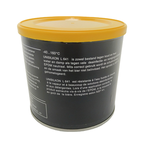 Kluber UNISILKON L 641 Grasso Sintetico Speciale a Base di Silicone per Alte Temperature 500g Trasparente a Bianco Pallido - Product Image 3