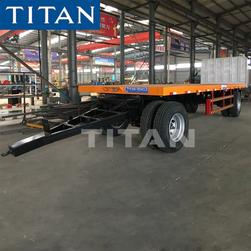 TITAN 20ft Contenitore 30 Ton Flatbed Barra di Traino Tirando Pieno Rimorchio Per La Vendita