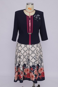 Ensemble 2 pièces de robes et tailleur noir pas cher pour femmes, grandes tailles, vêtements pour femmes - Product Image 4