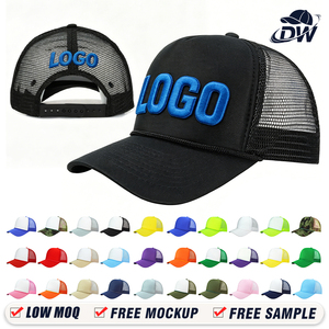 Casquette de camionneur d'été personnalisée OEM de haute qualité, casquette de sport en mousse à 5 panneaux avec broderie 3D et impression de logo personnalisé pour adultes - Product Image 1