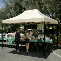 Tente d'exposition pliable portable personnalisée OEM, double couche, imperméable, en tissu Oxford, pour publicité extérieure et événements commerciaux
