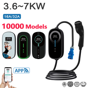 Station de <span class=keywords><strong>recharge</strong></span> portable pour véhicules électriques 3,5 kW 7 kW, chargeur de <span class=keywords><strong>voiture</strong></span> électrique portable, chargeur portable pour véhicules électriques, type 2, charge de <span class=keywords><strong>batterie</strong></span> de <span class=keywords><strong>voiture</strong></span> - Product Image 2