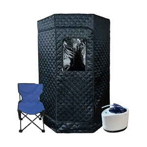 Tente de sauna de vente chaude salle de sauna à vapeur polygone surdimensionnée avec nouveau chauffage 4L de haute qualité