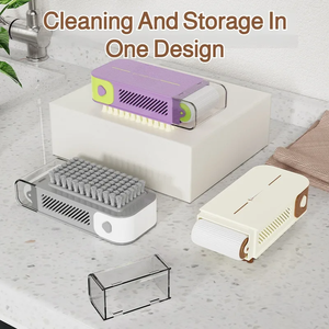 Boîte à savon multifonctionnelle portable antidérapante avec brosse à rouleaux, outil créatif de rangement pour savon - Product Image 4