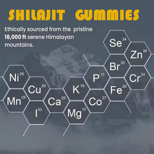 Especialmente diseñado para la exportación transfronteriza de gomitas Shilajit que contienen Vitamina B12 y <span class=keywords><strong>D2</strong></span>, gomitas vegetarianas en stock de fábrica - Product Image 3