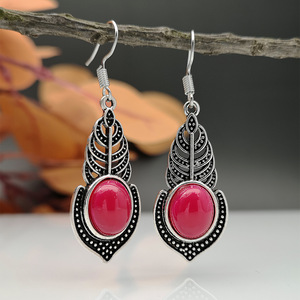 Orecchini a Goccia con Foglie per Donne, Stile Vintage Bohémien, Accessori per Orecchie da Indossare Quotidianamente - Product Image 2