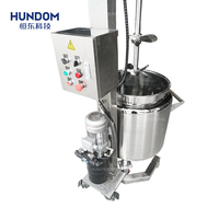 Mélangeur d'émulsion de réservoir de mélange de fondant liquide à grande vitesse en acier inoxydable avec support de levage