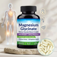 Ausreson OEM Complexe 3-en-1 de Glycinate de Magnésium – Complément Énergétique Vitaminé Végétalien Très Vendu – Capsules de Glycinate de Magnésium 400mg