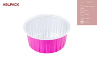 Einweg-Aluminiumfolie-Becher & Deckel 125ml 4oz Cupcake-Backformen Dessert-Behälter zum Mitnehmen Kuchendekoration Zubehör