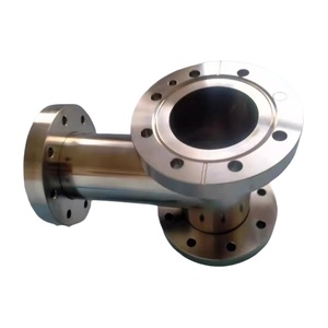 Stainless Steel Ultra-High Vacuum Mirror Polished Forged Conflat CF35 CF63 CF100 Tube Flange 3 Way Tees <b>Copper</b> Gasket & <b>Screws</b> - Product Image 5