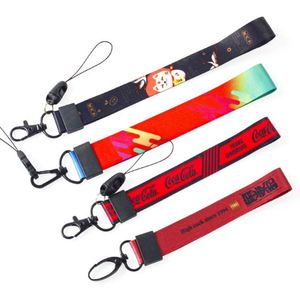 Manufacturer Custom Embroidered <b>Patch</b> Logo Carabiner Lanyard Holder Wrist Strap Keychains Short Lanyards Wholesale - Product Image 5