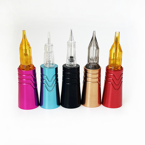 Máquina de Tatuaje Rotativa Delgada Tipo Pluma con Doble Punta y Copa Hueca, Kit de Academia para Microblading de Cejas y Labios PMU - Product Image 4