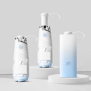 Nouveau parapluie miniature anti-UV à cinq plis avec poignée dissimulée et logo personnalisé - Product Image 1
