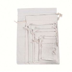 Sac de rangement personnalisé écologique et tendance avec cordon épais et perles pour bijoux et écouteurs - Product Image 1