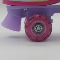 Yijiu ABEC-7 chaussures de patin à roulettes paillettes de cuir et Bluetooth avec lumière de semelle PU avec lumière